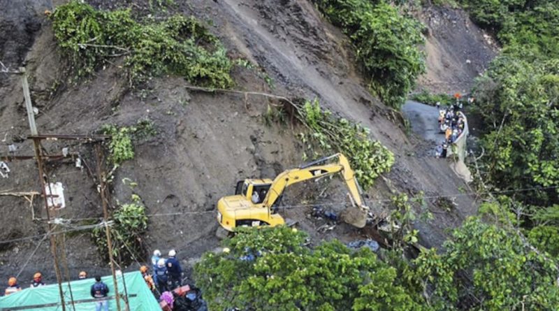 landslide in Colombia